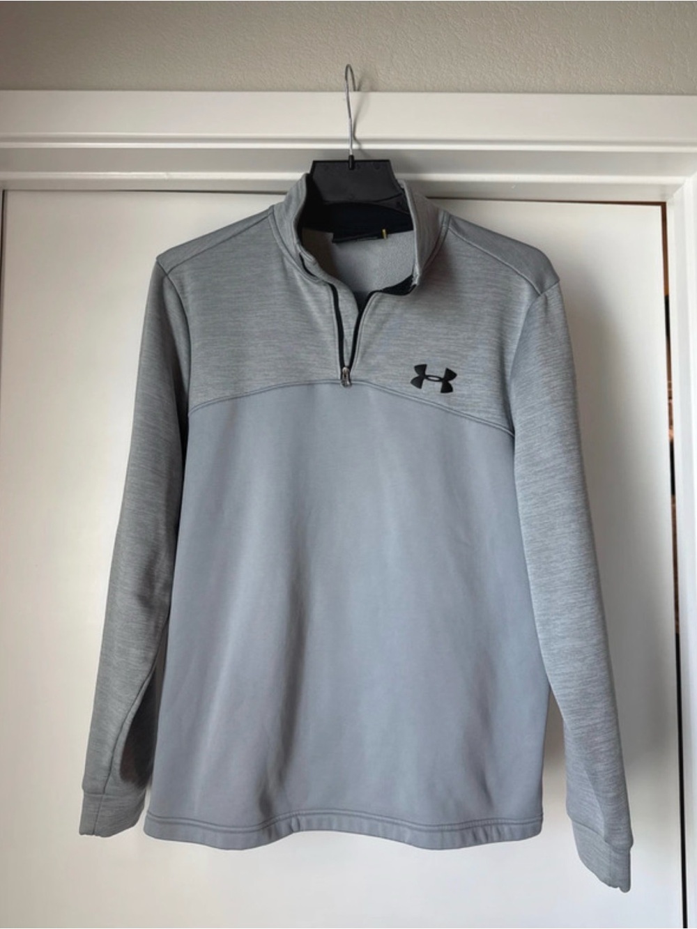 Under Armour Light Gray Quarter-Zip Performance Pullover
